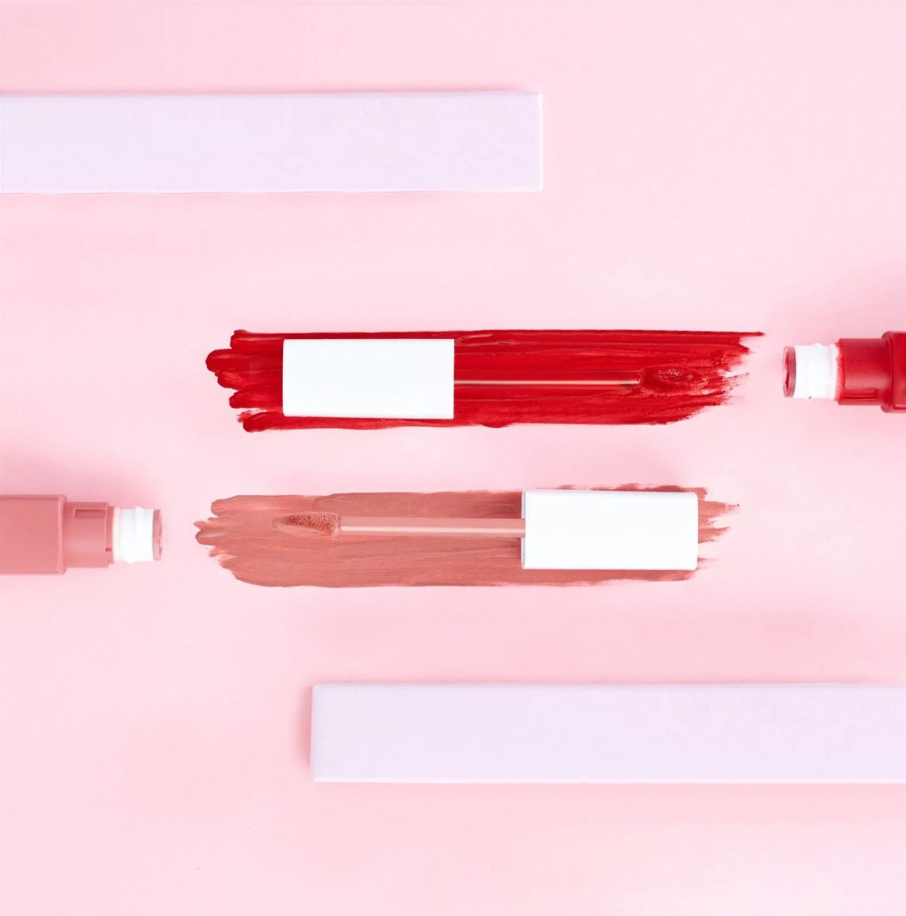 Matte liquid lipsticks in different shades